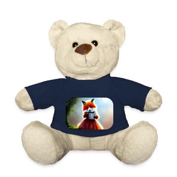 Fuchs im Kleid Füchsin - Teddy - French Navy - Vorne