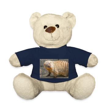 Gebänderte Manguste oder Zebramanguste - Teddy - French Navy - Vorne