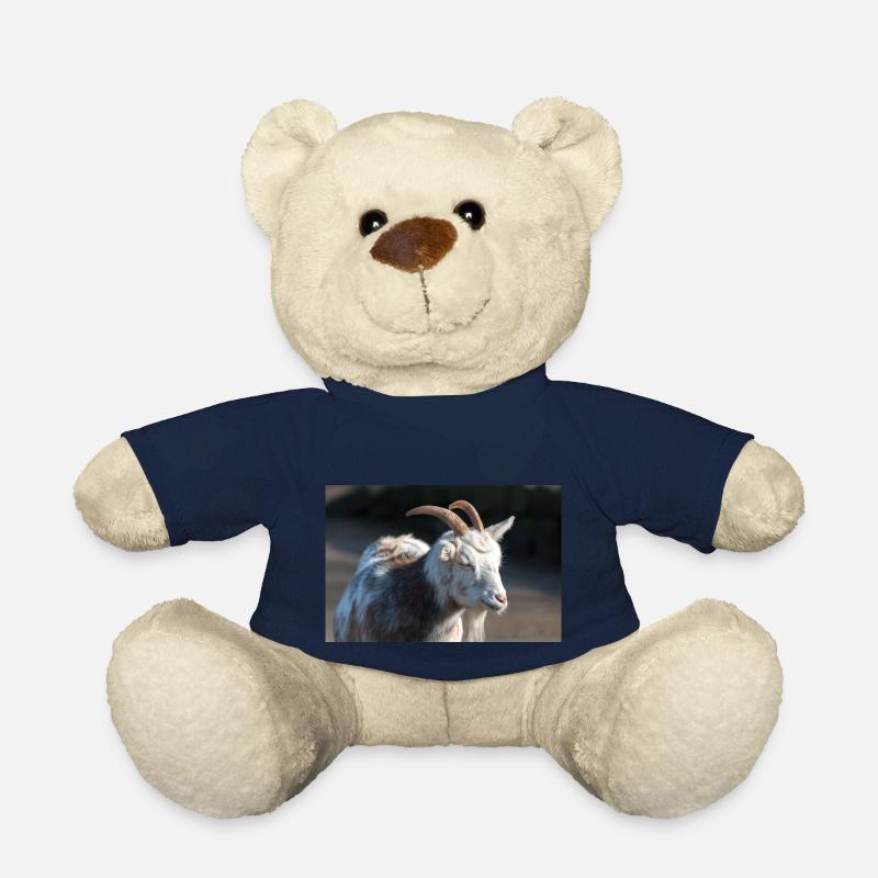 Dwarf Goat or Miniature Goat Zwergziege - Teddy Bear - french navy