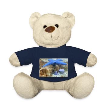 Blue Starfish - Teddy Bear - french navy - Front