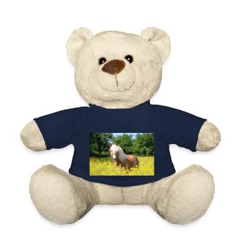 Haflinger dans le colza - Nounours - bleu marine - Devant