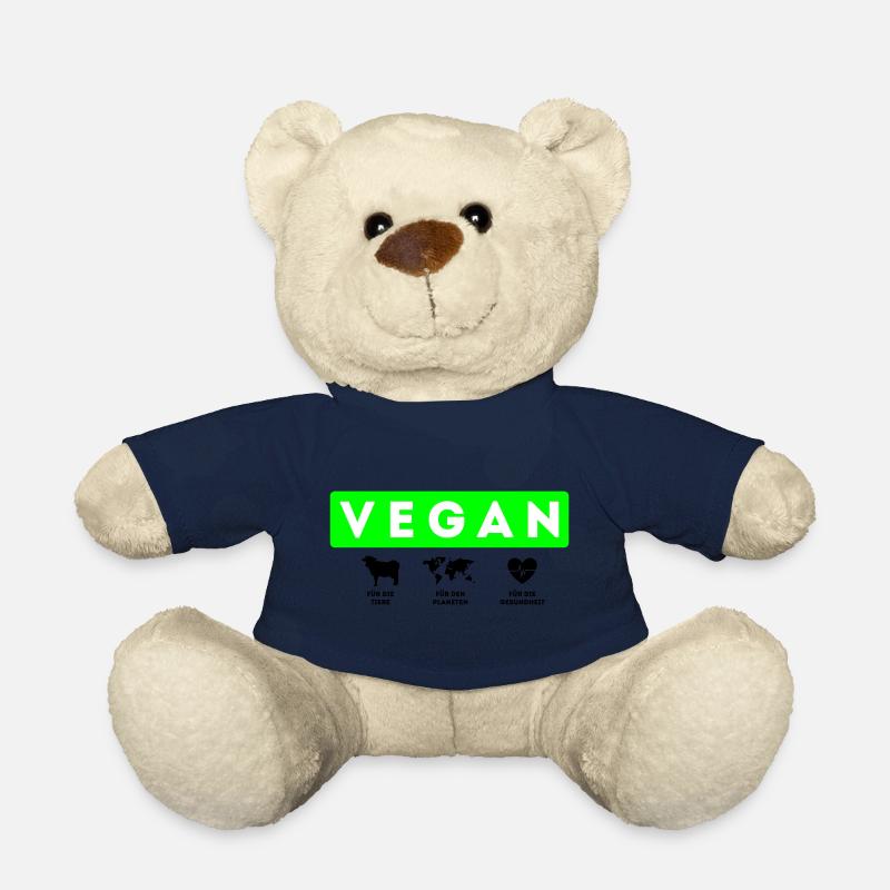 Vegan, Tiere Planeten Gesundheit - Teddy - French Navy