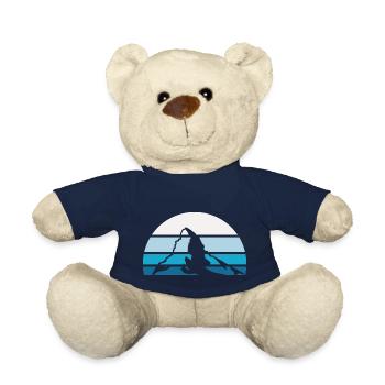Matterhorn winter ambience - Teddy Bear - french navy - Front
