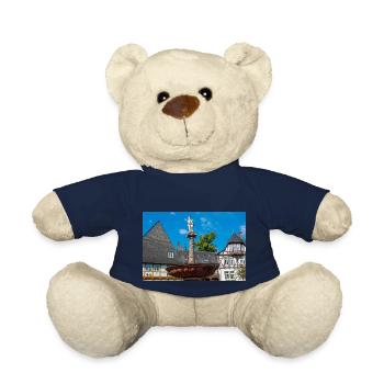 Brunnen auf historischem Marktplatz Goslar - Teddy - French Navy - Vorne