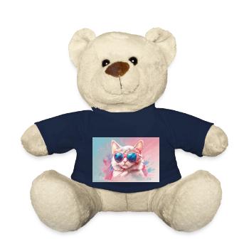 Rosa Katze - Teddy - French Navy - Vorne