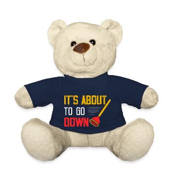 It's About To Go Down Pipefitter Wrench Plumber - Teddy - French Navy - Vorne
