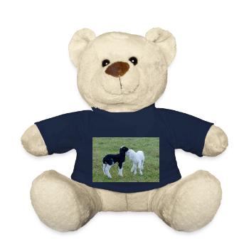Lambs black and white - Teddy Bear - french navy - Front