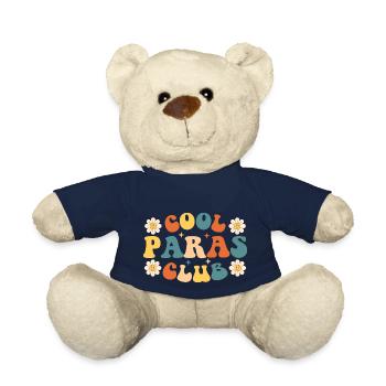 Cool Paras Club Paraprofessional Paraeducator - Teddy Bear - french navy - Front