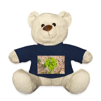 blooming colorful Wolfsmilch (Euphorbia) flower - Teddy Bear - french navy - Front