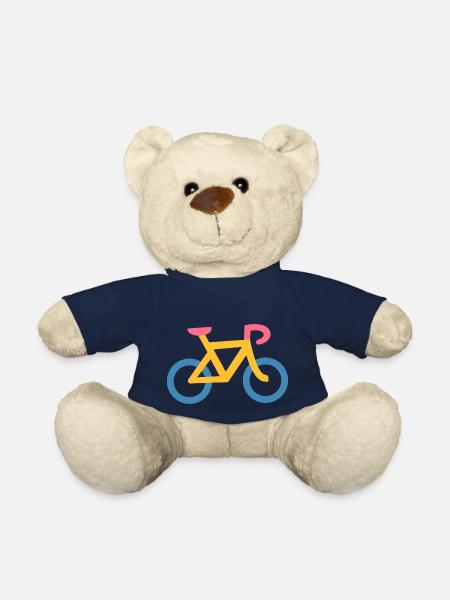Vélo Jaune et Bleu - Nounours - bleu marine