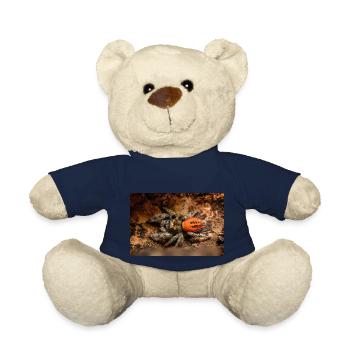 Springspinne Phidippus texanus jumping spider - Teddy Bear - french navy - Front