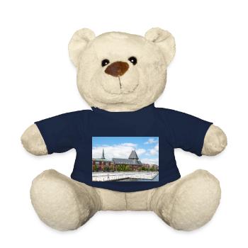 Maison de douane d’Aarhus (Toldboden) Ville d’Aarhus - Nounours - bleu marine - Devant