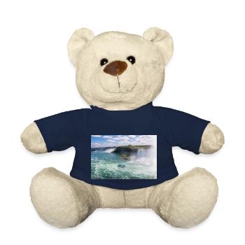 Niagara City Skyline and Niagara Falls panorama - Teddy Bear - french navy - Front