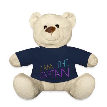 Je suis le capitaine marin disant texte citation logo - Nounours - bleu marine - Devant