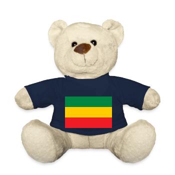 Flag of the Reggae Rasta Jah Rastafari Roots - Teddy Bear - french navy - Front