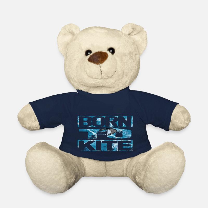Né pour kite - Nounours - bleu marine