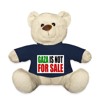 gaza is not for sale - Teddy Bear - french navy - Front