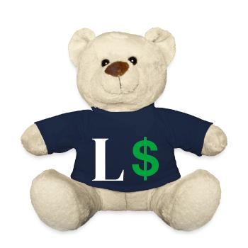 Letter l dollar - Teddy Bear - french navy - Front