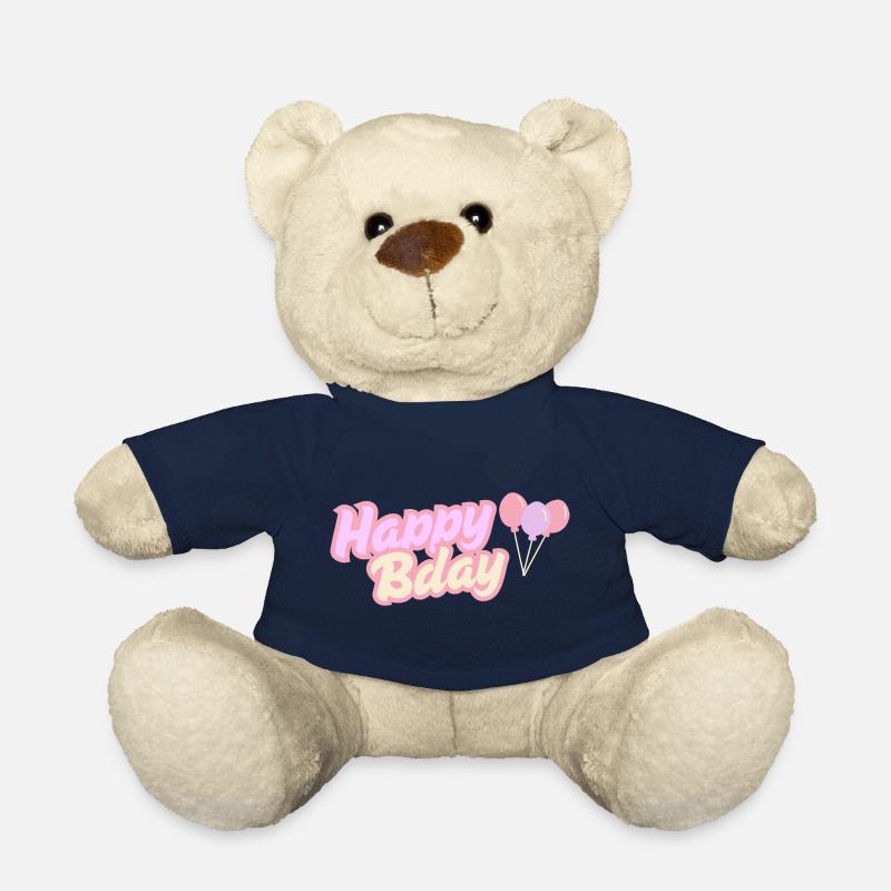 Happy Bday - Teddy Bear - french navy