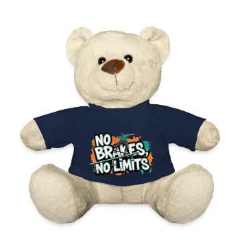 Pas de freins, pas de limites Skater urbain Street Fashion - Nounours - bleu marine - Devant