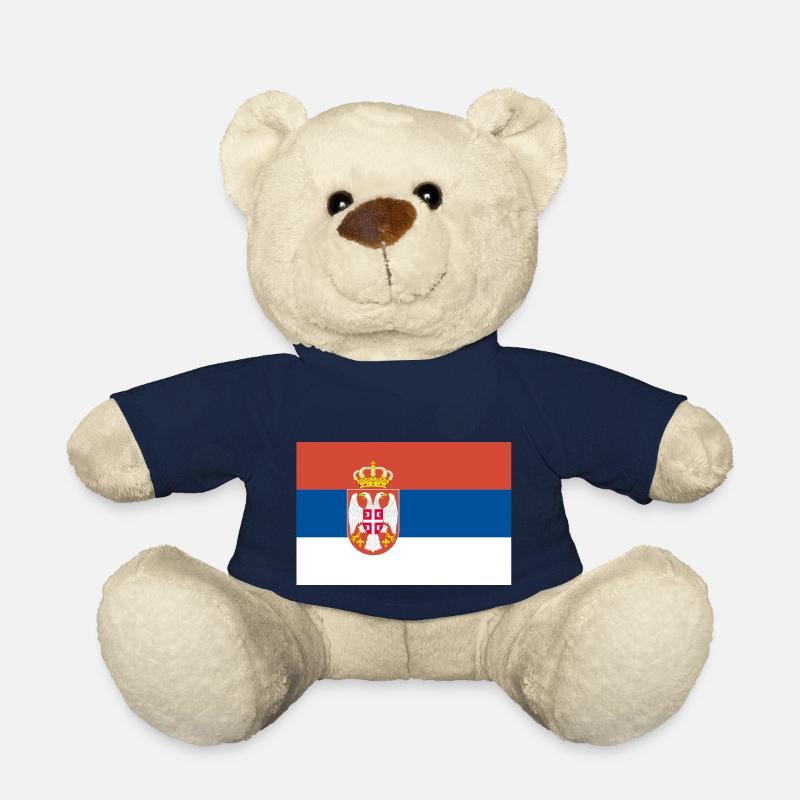 Serbische Flagge - Teddy - French Navy