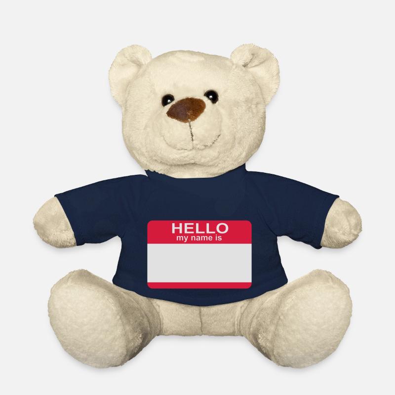 hello my name is - Teddy Bear - french navy