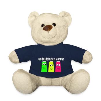 sewing sewing shirt tailor patience tailor sewing - Teddy Bear - french navy - Front