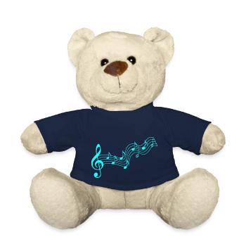 Music sheet music clef - Teddy Bear - french navy - Front