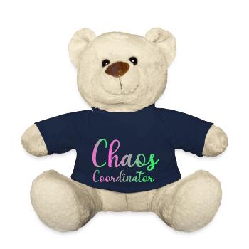 Chaos Coordinator Manager Boss Boss Mom Dad Office - Teddy Bear - french navy - Front