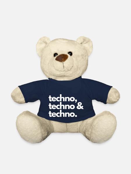 Techno, techno et techno - Nounours - bleu marine
