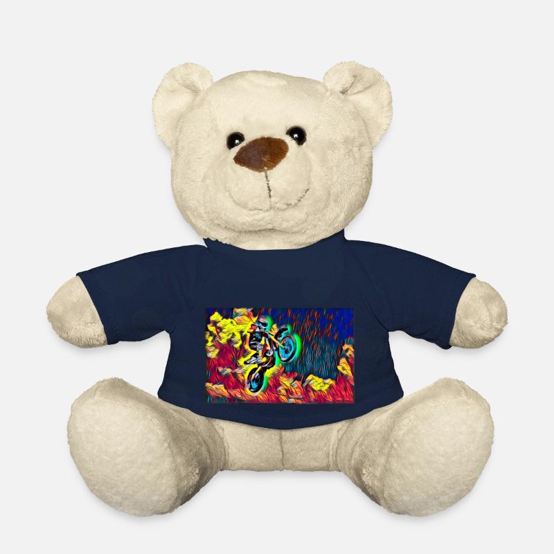 Motocross - Nounours - bleu marine