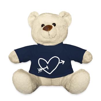 Herz Pfeil Liebe - Teddy - French Navy - Vorne