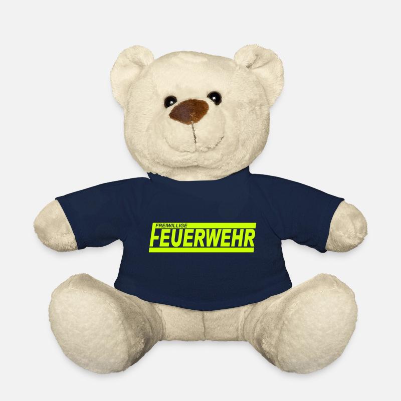 FEUERWEHR mit Rahmen - Freiwillige Feuerwehr FW32 - Teddy - French Navy