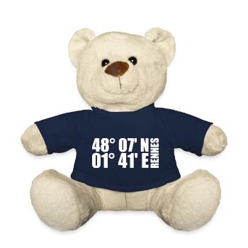 Rennes coordinates - Teddy Bear - french navy - Front