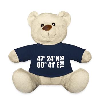 Tours Coordinates - Teddy Bear - french navy - Front