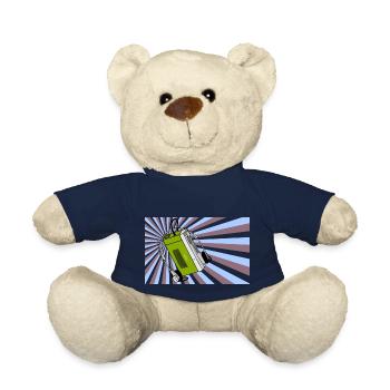 Walkman, retro, nerd, vintage, old school - Teddy - French Navy - Vorne