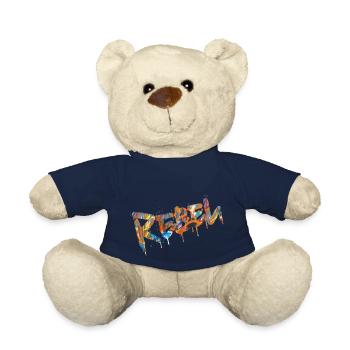 Rebel Rebels Lustige Retro Musik Hip Hop Rocknroll - Teddy - French Navy - Vorne