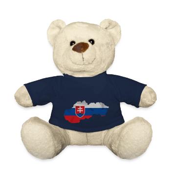 Slowakei Flagge in der Form des Landes - Teddy - French Navy - Vorne