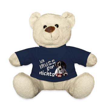 Grimmiger Terrier Hund mit schlechter laune - Teddy - French Navy - Vorne