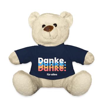 Black and Beige Colorful Typography T Shirt 1 1 - Teddy - French Navy - Vorne