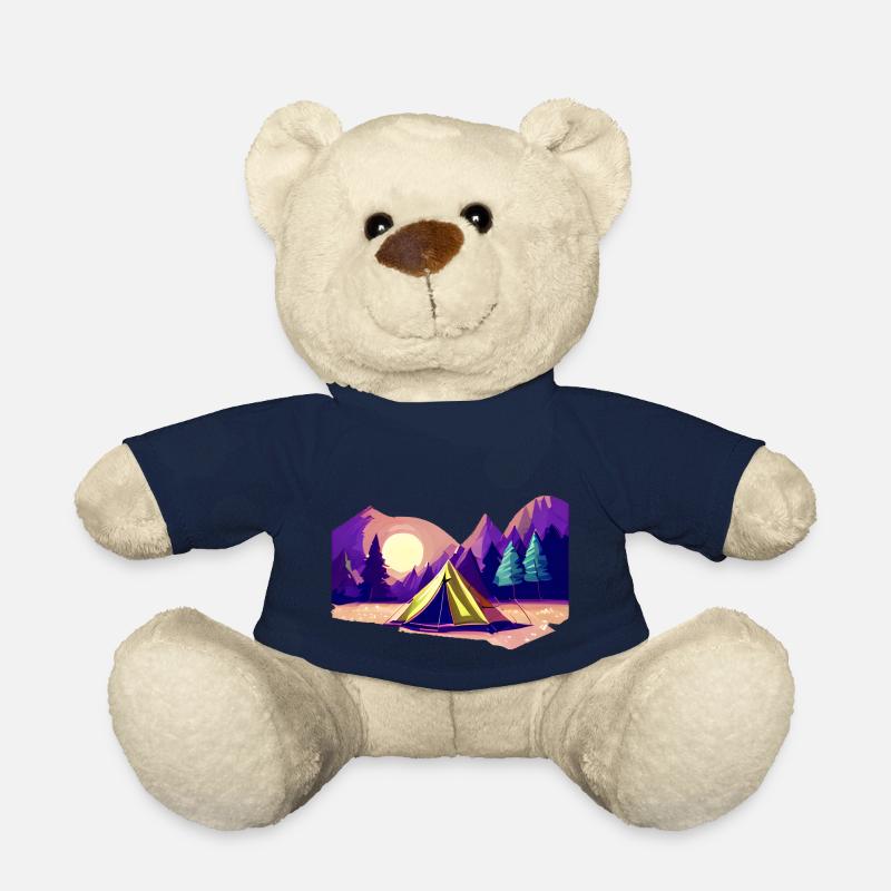 Camping Geschenk Wohnwagen Camp Zelten Wohnmobil - Teddy - French Navy