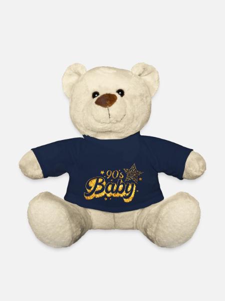 90er Jahre Niedlich 80er Jahre Retro Vintage Lustig Cool Nostalgie - Teddy - French Navy