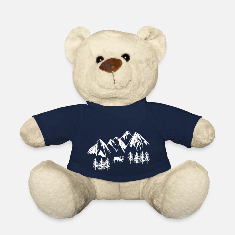 Montagnes - Nounours - bleu marine