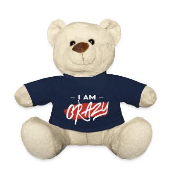 I AM CRAZY - Teddy Bear - french navy - Front