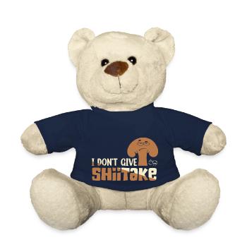 Je ne donne pas de champignon mycologue shiitake - Nounours - bleu marine - Devant