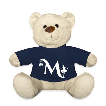 Buchstabe m Ballerina - Teddy - French Navy - Vorne