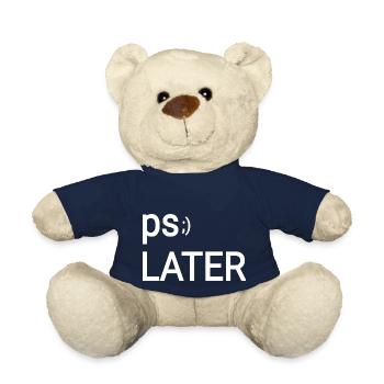 Farewell funny cool - Teddy Bear - french navy - Front