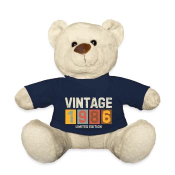 Vintage 1986 Limited Edition Classic original gift - Teddy Bear - french navy - Front