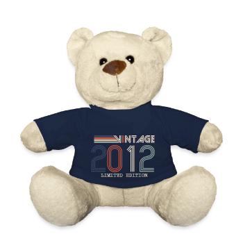 Vintage 2012 Anniversary Gift - Vintage 2012 - Teddy Bear - french navy - Front