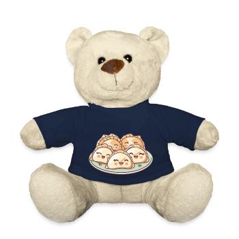 Bande dessinée mignonne de Maultaschen - Nounours - bleu marine - Devant